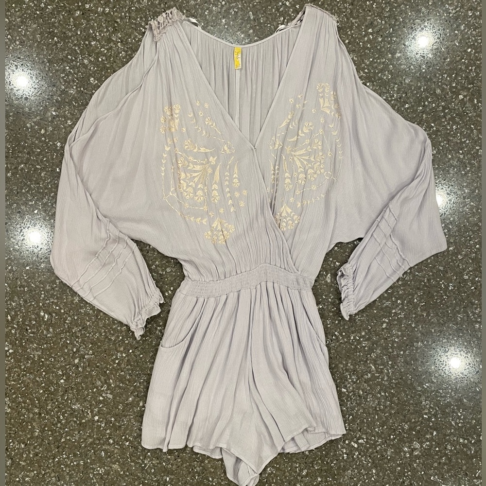 Free People shorts romper